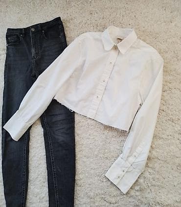 H&M oversized crop kosulja isfazonirana Fabrički oštro sečena na lalafo.rs H&M oversized crop kosulja isfazonirana Fabrički oštro sečena