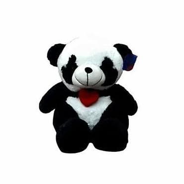 Plišana panda meda – crno-bela igračka sa srcem - Dizajn: slatka na lalafo.rs Plišana panda meda – crno-bela igračka sa srcem - Dizajn: slatka