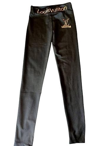 Crne ženske helanke sa zlatnim vezom. - Boja: crna, mat finiš. - na lalafo.rs Crne ženske helanke sa zlatnim vezom. - Boja: crna, mat finiš. -