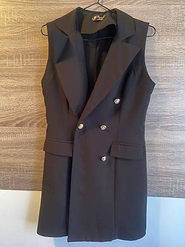 prsluk jaknica mango u: Elegantni ženski prsluk/haljina bez rukava, crne boje, dužine do iznad na lalafo.rs — 1 prsluk jaknica mango u: Elegantni ženski prsluk/haljina bez rukava, crne boje, dužine do iznad — 1