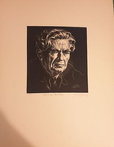 Dr. Ivan Ribar . Grafika iz 1944.godine Umetnik i slikar BOŽIDAR na lalafo.rs — 1 Dr. Ivan Ribar . Grafika iz 1944.godine Umetnik i slikar BOŽIDAR — 1