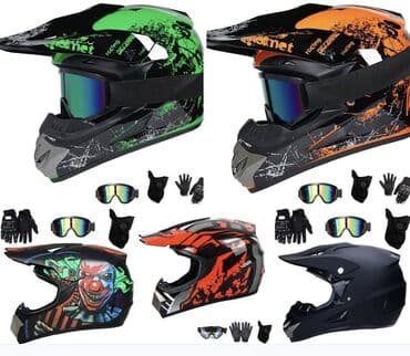 Komplet za motocross/enduro zaštitu – kaciga sa naočarima i na lalafo.rs Komplet za motocross/enduro zaštitu – kaciga sa naočarima i