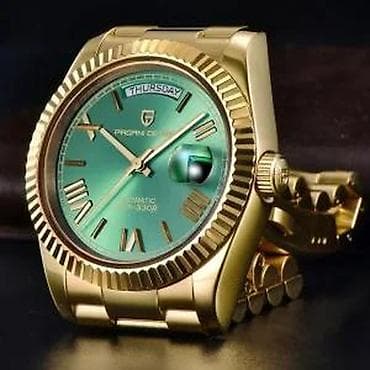 PAGANI DESIGN PD-1752 -36mm- Zlatna/Zelena- Rolex Day-Date Potpuno na lalafo.rs — 9 PAGANI DESIGN PD-1752 -36mm- Zlatna/Zelena- Rolex Day-Date Potpuno — 9