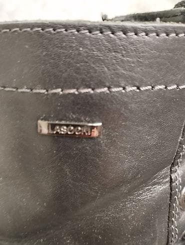 Kožne čizme LASOCKI br.34, crne, model sa pertlama i bočnim at lalafo.rs — 4 Kožne čizme LASOCKI br.34, crne, model sa pertlama i bočnim — 4