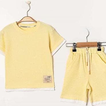 my baby odeca: Dečiji komplet – majica i šorts - Dvodijelni set u nežno žutoj boji - at lalafo.rs — 1 my baby odeca: Dečiji komplet – majica i šorts - Dvodijelni set u nežno žutoj boji - — 1
