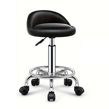 Office Furniture: Podesiva rotirajuća stolica na točkićima – crna - Ergonomsko sedište at lalafo.rs — 3 Office Furniture: Podesiva rotirajuća stolica na točkićima – crna - Ergonomsko sedište — 3