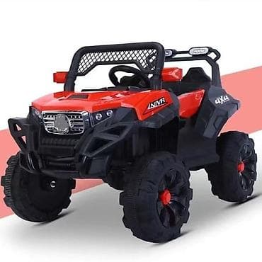 Električni dečiji džip 4x4 – crveno/crni - Robusni off-road dizajn sa na lalafo.rs Električni dečiji džip 4x4 – crveno/crni - Robusni off-road dizajn sa