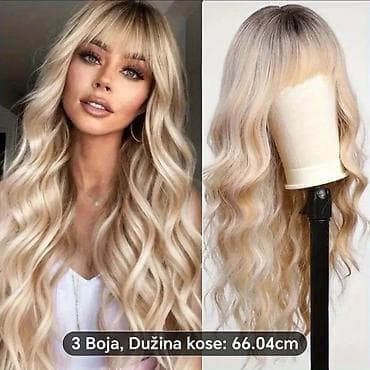 Dugačke ženske perike – talasaste i ravne frizure Opcije boja i na lalafo.rs — 5 Dugačke ženske perike – talasaste i ravne frizure Opcije boja i — 5