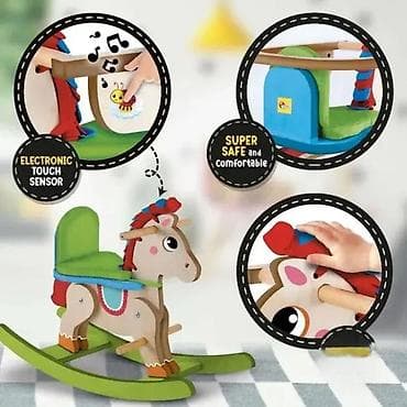 cepaci za drva: Drvena ljuljaška-konjić za decu - Materijal: kvalitetno drvo, glatko na lalafo.rs — 4 cepaci za drva: Drvena ljuljaška-konjić za decu - Materijal: kvalitetno drvo, glatko — 4