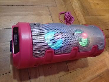 Bluetooth karaoke zvučnik sa mikrofonom – roze - Prenosni cilindrični na lalafo.rs — 4 Bluetooth karaoke zvučnik sa mikrofonom – roze - Prenosni cilindrični — 4