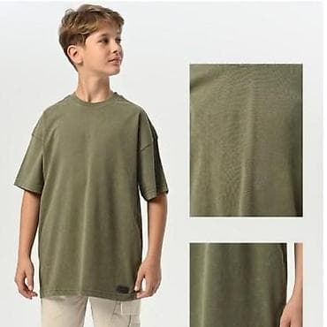 Dečija majica kratkih rukava – maslinasto zelena - Model na lalafo.rs Dečija majica kratkih rukava – maslinasto zelena - Model