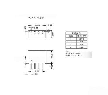 Izolovani DC‑DC konvertor rlt B2415S‑1W - Ulaz: 24 V DC (oznaka Vin) at lalafo.rs — 1 Izolovani DC‑DC konvertor rlt B2415S‑1W - Ulaz: 24 V DC (oznaka Vin) — 1