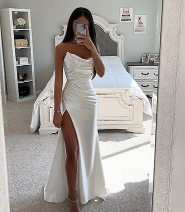 💫Prelepa elegantna duga svečana haljina bez bretela 3500 din uni na lalafo.rs — 7 💫Prelepa elegantna duga svečana haljina bez bretela 3500 din uni — 7