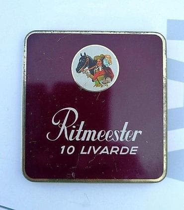 Vintage tabakera RITMEESTER 10 Livarde Cigar Tin Box HOLLAND. Made in na lalafo.rs Vintage tabakera RITMEESTER 10 Livarde Cigar Tin Box HOLLAND. Made in