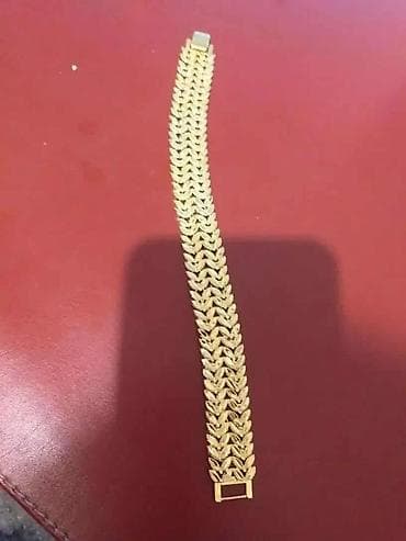 Zlatna narukvica – pleteni listić dizajn - Elegantna ženska narukvica na lalafo.rs — 1 Zlatna narukvica – pleteni listić dizajn - Elegantna ženska narukvica — 1