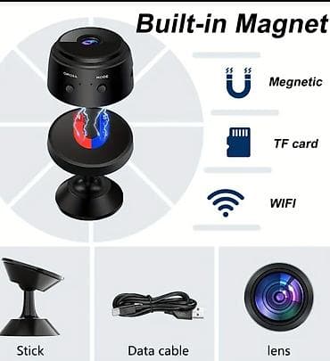 Mini WiFi sigurnosna kamera sa magnetnim postoljem - Kompaktne na lalafo.rs — 3 Mini WiFi sigurnosna kamera sa magnetnim postoljem - Kompaktne — 3