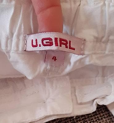 Dečije bele pantalone U.Girl - Brend: U.Girl - Veličina: 104 (za na lalafo.rs — 2 Dečije bele pantalone U.Girl - Brend: U.Girl - Veličina: 104 (za — 2