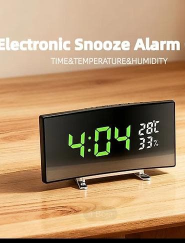 Digitalni stoni sat s alarmom i funkcijom odlaganja (snooze) - Veliki na lalafo.rs — 3 Digitalni stoni sat s alarmom i funkcijom odlaganja (snooze) - Veliki — 3