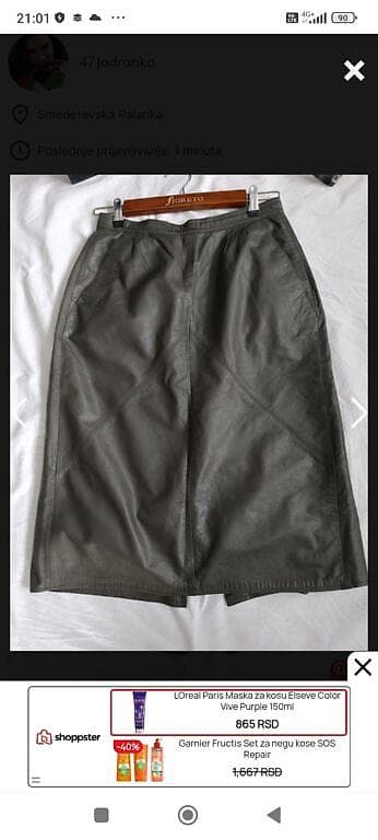 Montes Vintage kožna suknja - Brend: Montes Leatherwear, RR Design - na lalafo.rs — 2 Montes Vintage kožna suknja - Brend: Montes Leatherwear, RR Design - — 2