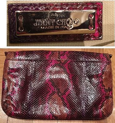 JIMMY CHOO original kožna torba, od pravog pitona. clutch bag na lalafo.rs — 4 JIMMY CHOO original kožna torba, od pravog pitona. clutch bag — 4