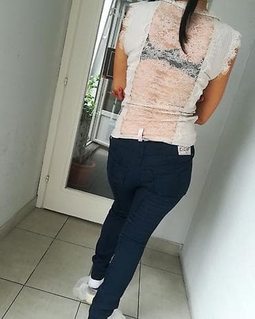 Pants: Teget vrhunske pantalone Vel S M sa puno elastina at lalafo.rs — 6 Pants: Teget vrhunske pantalone Vel S M sa puno elastina — 6