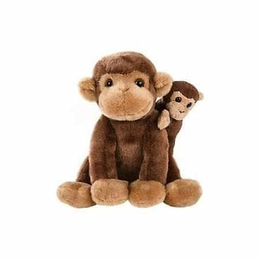 Plišana igračka – majmunica sa bebom - Mekana plišana majmunica u na lalafo.rs Plišana igračka – majmunica sa bebom - Mekana plišana majmunica u