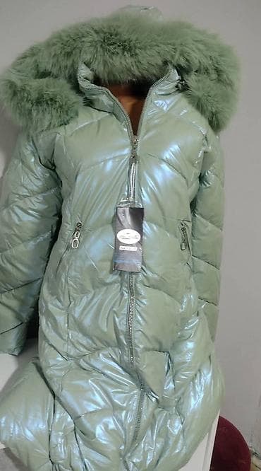 Zimska ženska jakna – duga, svetlucavo maslinasto-zelena 2XL 3XL - na lalafo.rs — 2 Zimska ženska jakna – duga, svetlucavo maslinasto-zelena 2XL 3XL - — 2
