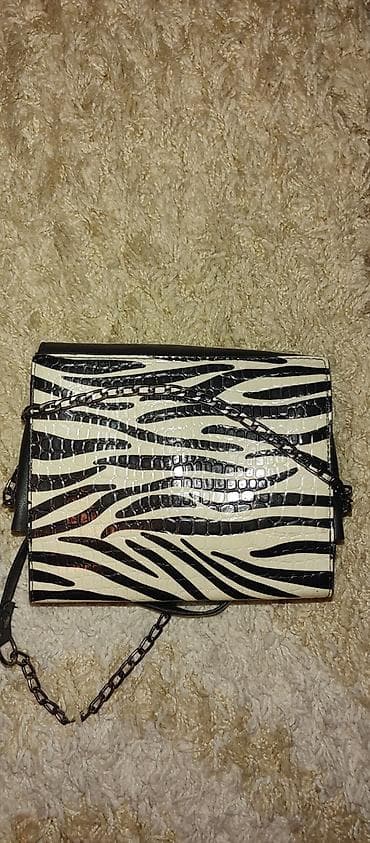 Ženska torbica preko ramena sa zebra printom - Materijal: eko koža sa at lalafo.rs — 2 Ženska torbica preko ramena sa zebra printom - Materijal: eko koža sa — 2