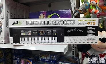 Pianos & Keyboards: Sintisajzer sa mikrofonom MS-013 🎹🎤 Novi, nekorišćeni sintisajzer at lalafo.rs — 2 Pianos & Keyboards: Sintisajzer sa mikrofonom MS-013 🎹🎤 Novi, nekorišćeni sintisajzer — 2
