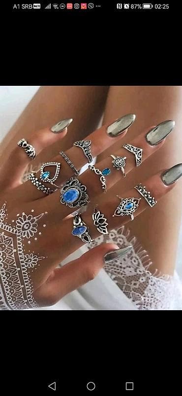 Set od prstenova sa različitim motivima, idealan za kombinovanje i na lalafo.rs — 1 Set od prstenova sa različitim motivima, idealan za kombinovanje i — 1