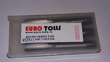 za svaki dan: Set metrika (navojni ureznici) EURO TOOLS – HSS DIN serija - Tip at lalafo.rs — 1 za svaki dan: Set metrika (navojni ureznici) EURO TOOLS – HSS DIN serija - Tip — 1
