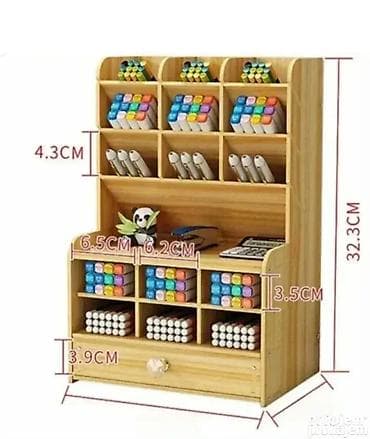 Drveni organizator za školski i kancelarijski pribor - Model 2 📚🖊️ na lalafo.rs — 2 Drveni organizator za školski i kancelarijski pribor - Model 2 📚🖊️ — 2