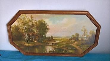 Slika Pogled na reku. Sirina 108 cm Visina 58 cm na lalafo.rs — 3 Slika Pogled na reku. Sirina 108 cm Visina 58 cm — 3