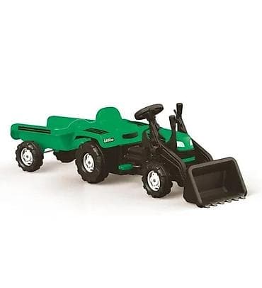 Toy Vehicles & Accessories: Dečiji traktor na pedale sa prednjim utovarivačem i prikolicom - at lalafo.rs — 1 Toy Vehicles & Accessories: Dečiji traktor na pedale sa prednjim utovarivačem i prikolicom - — 1