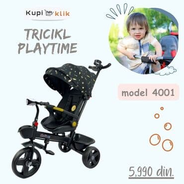Tricikl Playtime – model 4001 - Višenamenski dečiji tricikl sa na lalafo.rs Tricikl Playtime – model 4001 - Višenamenski dečiji tricikl sa