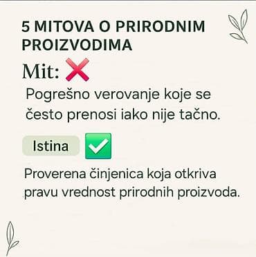 cista koza broj: ✨ 5 MITOVA O PRIRODNIM PROIZVODIMA ✨ Prirodna nega je sve na lalafo.rs — 1 cista koza broj: ✨ 5 MITOVA O PRIRODNIM PROIZVODIMA ✨ Prirodna nega je sve — 1