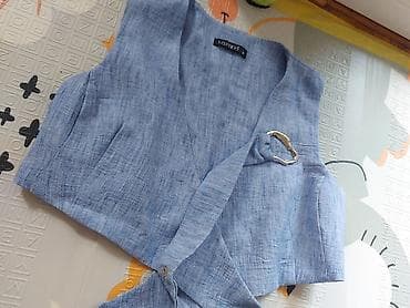 Dvodielni ženski komplet – prsluk/top + pantalone Odgovara veličini m na lalafo.rs — 5 Dvodielni ženski komplet – prsluk/top + pantalone Odgovara veličini m — 5