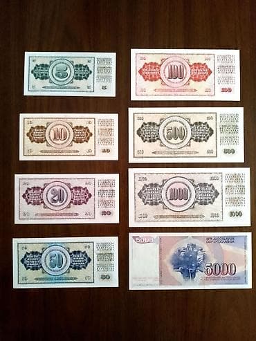 Art & Collectibles: Komplet od osam novčanica UNC kvaliteta. Cena je za sve at lalafo.rs — 2 Art & Collectibles: Komplet od osam novčanica UNC kvaliteta. Cena je za sve — 2