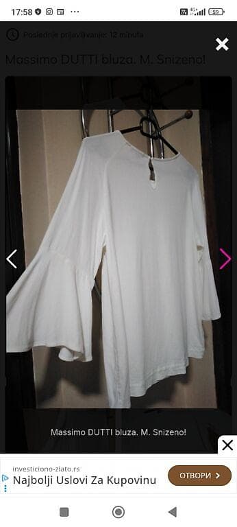 RASPRODAJA!!! Massimo DUTTI bluza vel. S., malo komotnija po meni at lalafo.rs — 3 RASPRODAJA!!! Massimo DUTTI bluza vel. S., malo komotnija po meni — 3