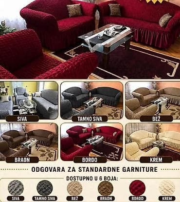 Textile: 04. PREKRIVAČI ZA GARNITURE SA KARNERIMA CEO KOMPLET 4700DINARA at lalafo.rs — 1 Textile: 04. PREKRIVAČI ZA GARNITURE SA KARNERIMA CEO KOMPLET 4700DINARA — 1
