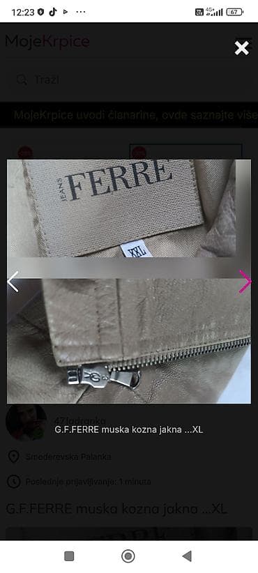 RASPRODAJA!!G.F.FERRE muska kozna jakna. Bez na lalafo.rs — 4 RASPRODAJA!!G.F.FERRE muska kozna jakna. Bez — 4