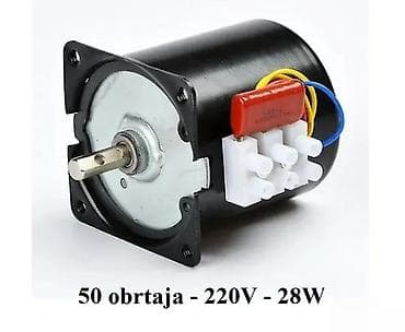 Electric Motors: Sinhroni motor 220–240 V, 28 W – 50 o/min Opis: - Sinhroni AC motor at lalafo.rs — 2 Electric Motors: Sinhroni motor 220–240 V, 28 W – 50 o/min Opis: - Sinhroni AC motor — 2