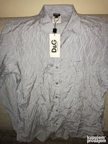 Košulja Na duge rukave, L, Dolce & Gabbana, bоја - Svetloplava, Svila na lalafo.rs Košulja Na duge rukave, L, Dolce & Gabbana, bоја - Svetloplava, Svila