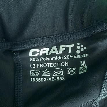 Biciklističke craft, vel. M, l3 protection, gel marka: craft at lalafo.rs Biciklističke craft, vel. M, l3 protection, gel marka: craft