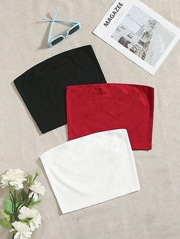 Crop top bez bratela,sa elastinom. Crna,bela,crvena,braon,svetlo na lalafo.rs Crop top bez bratela,sa elastinom. Crna,bela,crvena,braon,svetlo