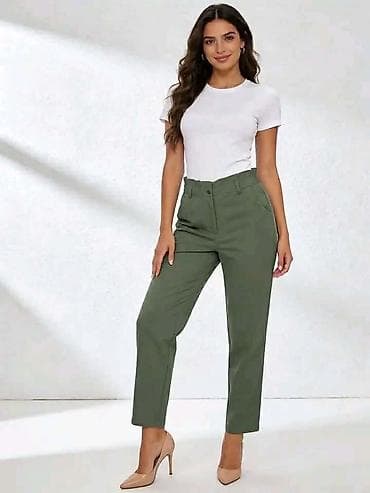 Personal Items: Ženske ravne pantalone sa visokim strukom - Kroj: pravo sečene at lalafo.rs — 2 Personal Items: Ženske ravne pantalone sa visokim strukom - Kroj: pravo sečene — 2