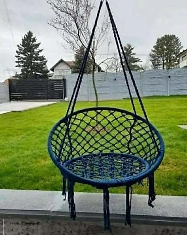 Viseća makrame ljuljaška – boho viseća stolica za dvorište, terasu ili na lalafo.rs — 9 Viseća makrame ljuljaška – boho viseća stolica za dvorište, terasu ili — 9