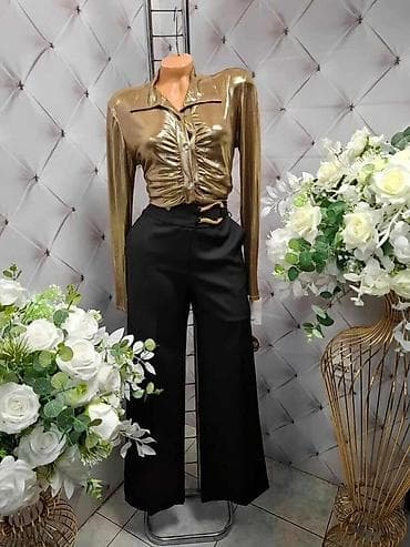 Elegantna damska kombinacija – košulja i pantalone - Gornji deo na lalafo.rs — 2 Elegantna damska kombinacija – košulja i pantalone - Gornji deo — 2