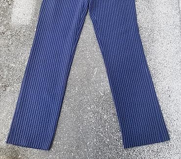 Teget pantalone sa belim straftama Broj 36 Dimenzije: Struk 32 cm na lalafo.rs — 2 Teget pantalone sa belim straftama Broj 36 Dimenzije: Struk 32 cm — 2