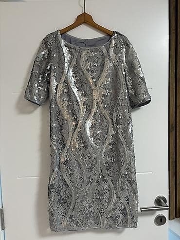 Svečana siva haljina sa šljokicama – P…S… - Elegantna na lalafo.rs — 1 Svečana siva haljina sa šljokicama – P…S… - Elegantna — 1